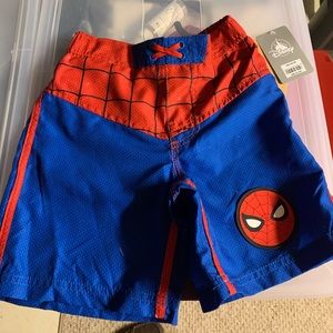 Boys Spider-Man swimshorts and rashguard